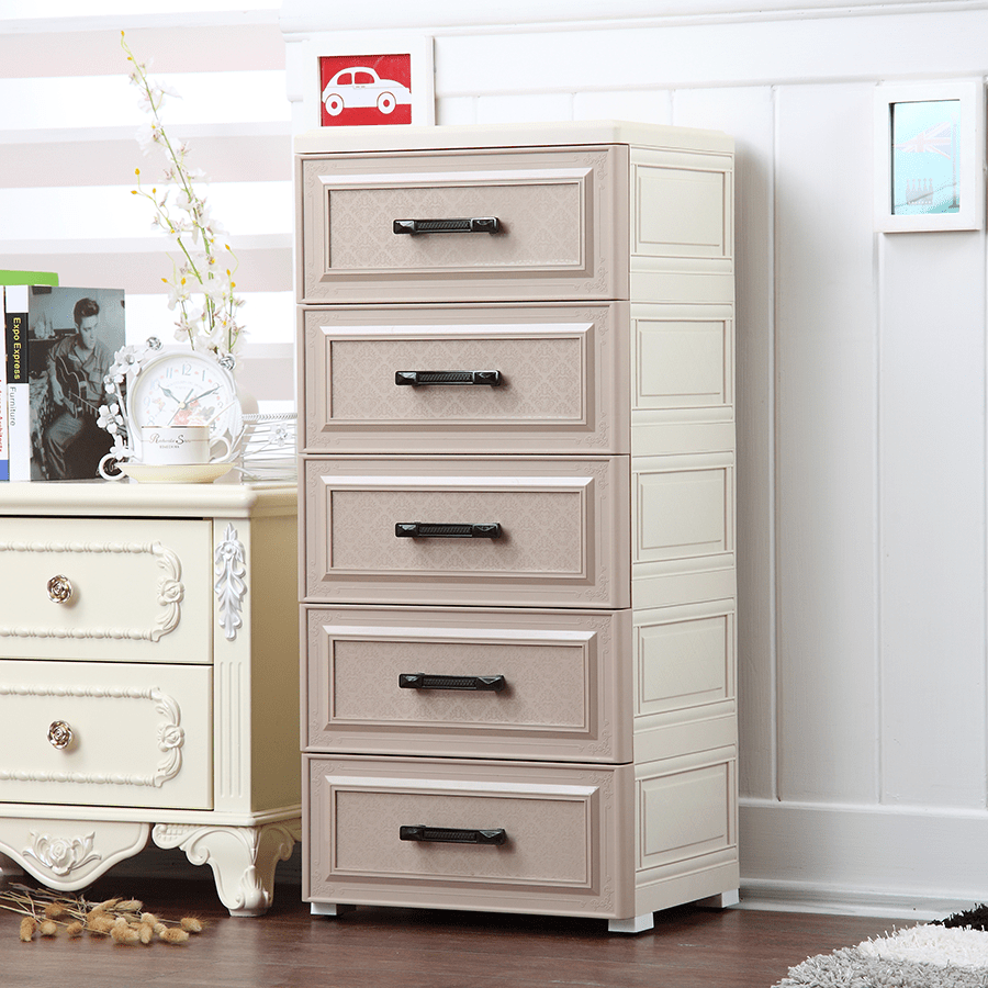 Dirk Plastic 5 Drawer Chest