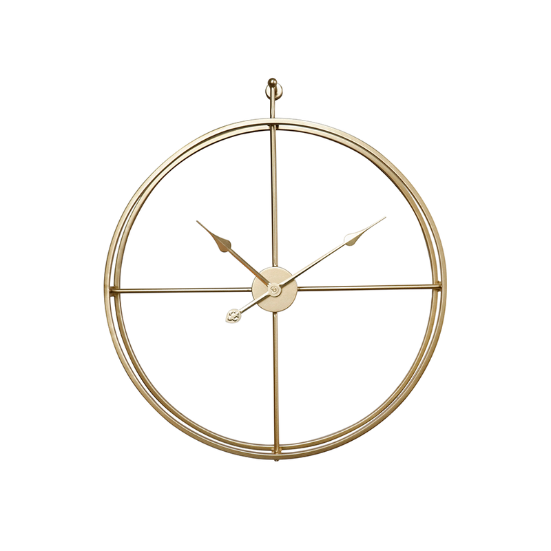 Gold Metal Wall Clock 60cm