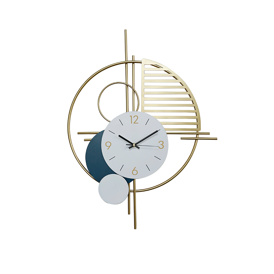 Golden Modern Wall Clock 50cm