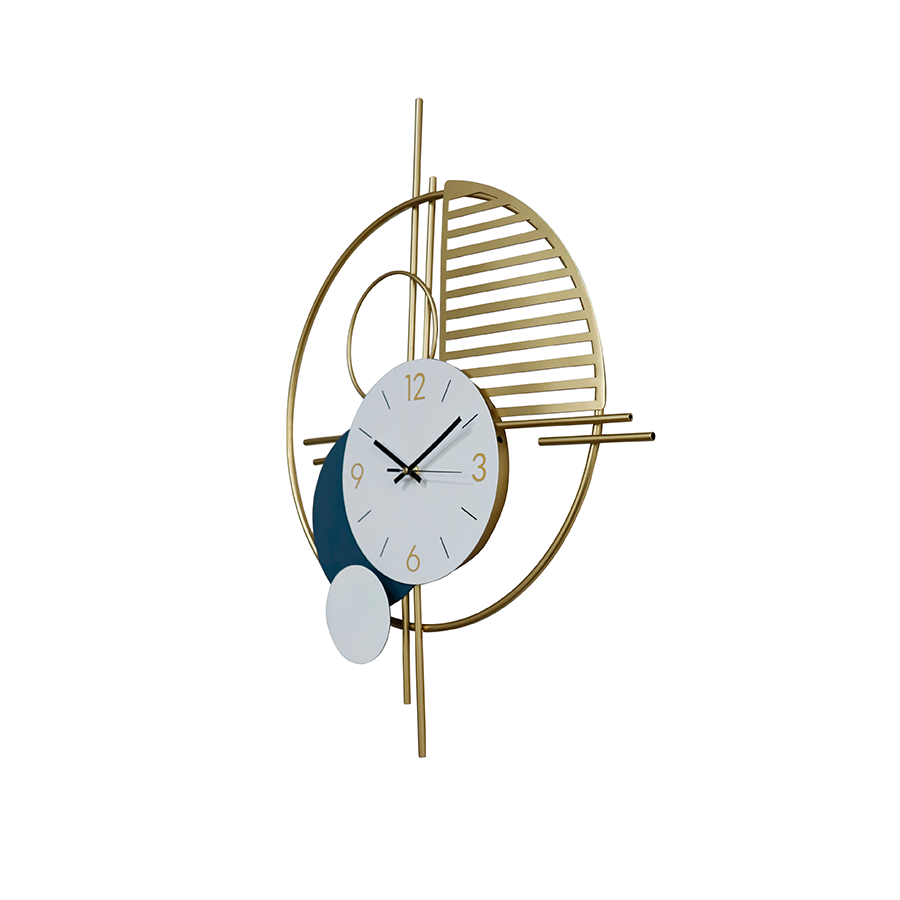 Golden Modern Wall Clock 50cm