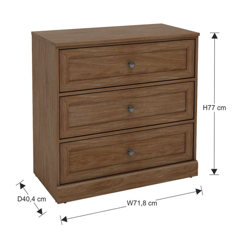 Russo Chest of 3 Drawers