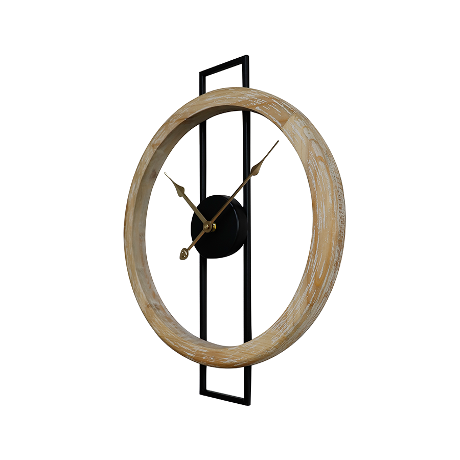 Wooden Frame Wall Clock 40cm