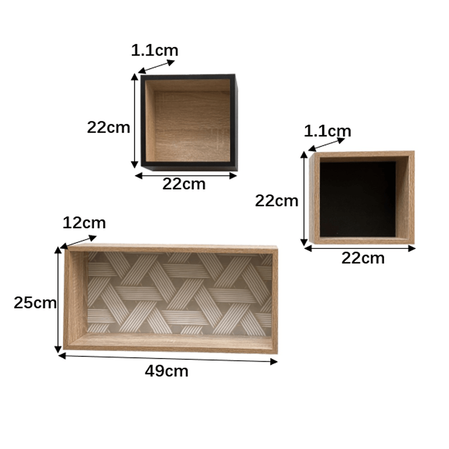 Amell Set of 3 Decorative Shelf Amell Set of 3 Decorative Shelf Mandaue Foam