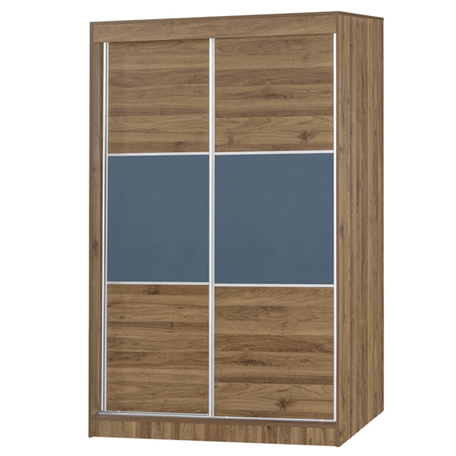 MORE CASCIO OPTIONS Cascio 120 cm Sliding Wardrobe Cascio 120 cm Sliding Wardrobe Walnut + Grey Mandaue Foam