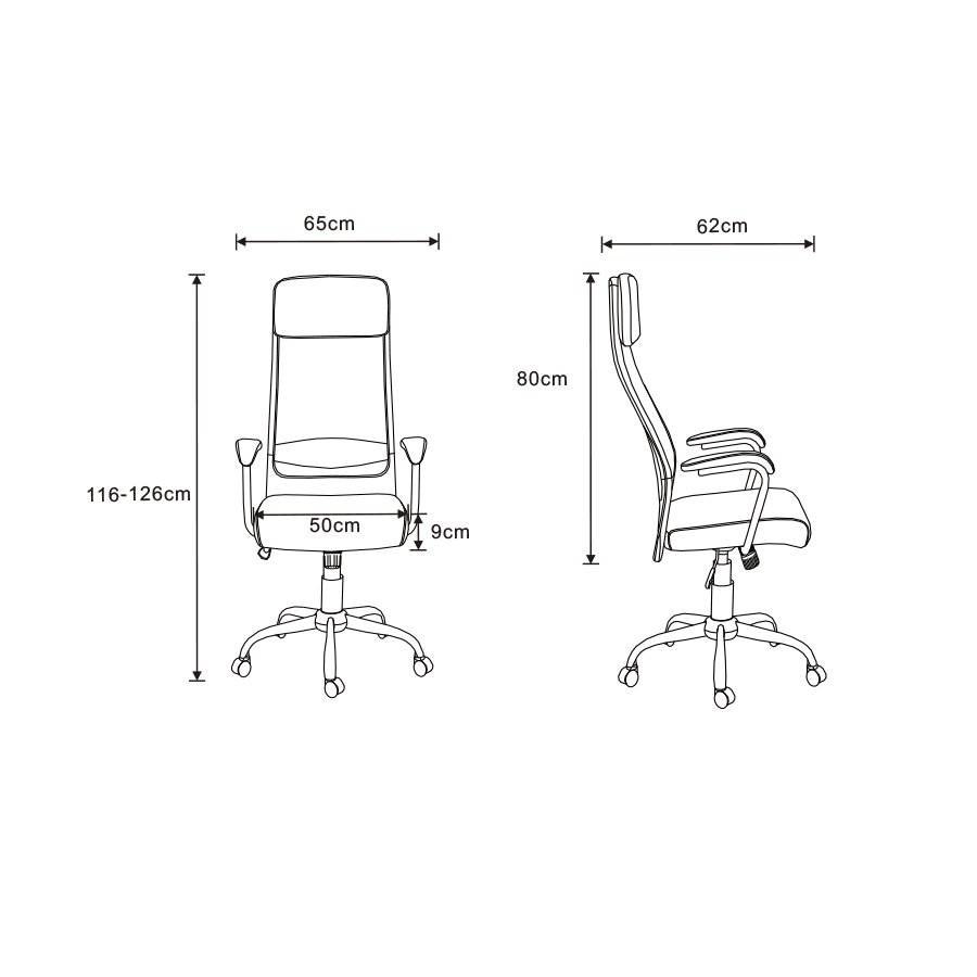 Clifford High Back Office Chair Clifford High Back Office Chair Mandaue Foam
