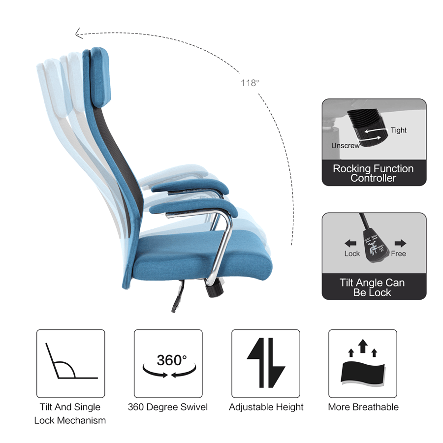 Clifford High Back Office Chair Clifford High Back Office Chair Mandaue Foam