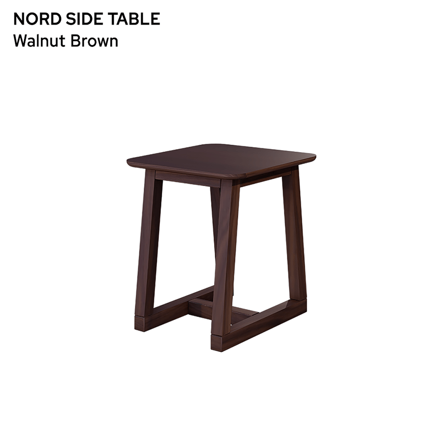 MORE NORD OPTIONS Nord Side Table Nord Side Table Walnut Brown Mandaue Foam