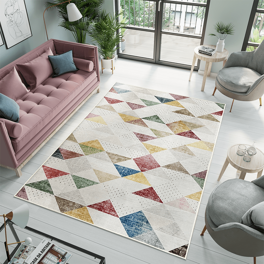 MORE SINA OPTIONS Sina Modern Color Printed Rug Sina Modern Color Printed Rug 80x150 cm Mandaue Foam