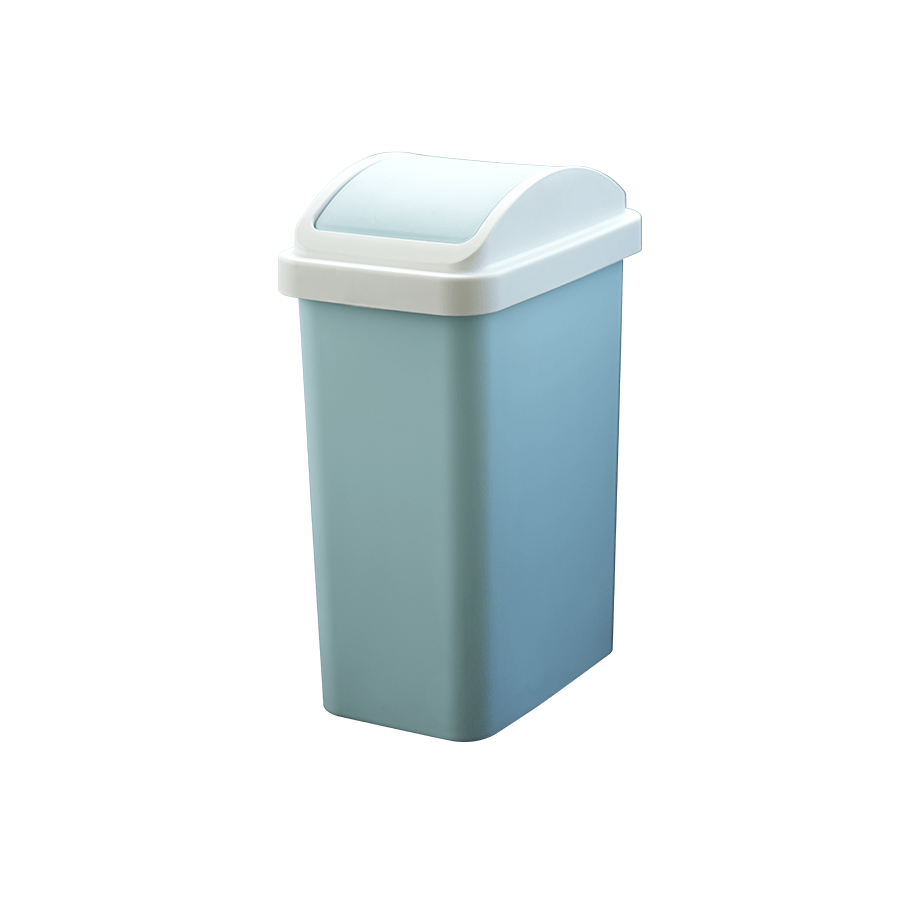 Trash Can with Swing Lid Trash Can with Swing Lid Blue Mandaue Foam