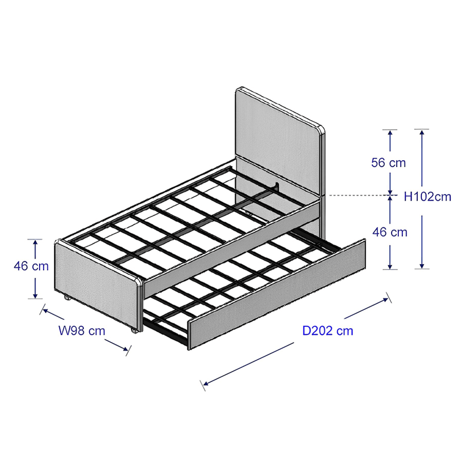#size_Single Bed 36x75